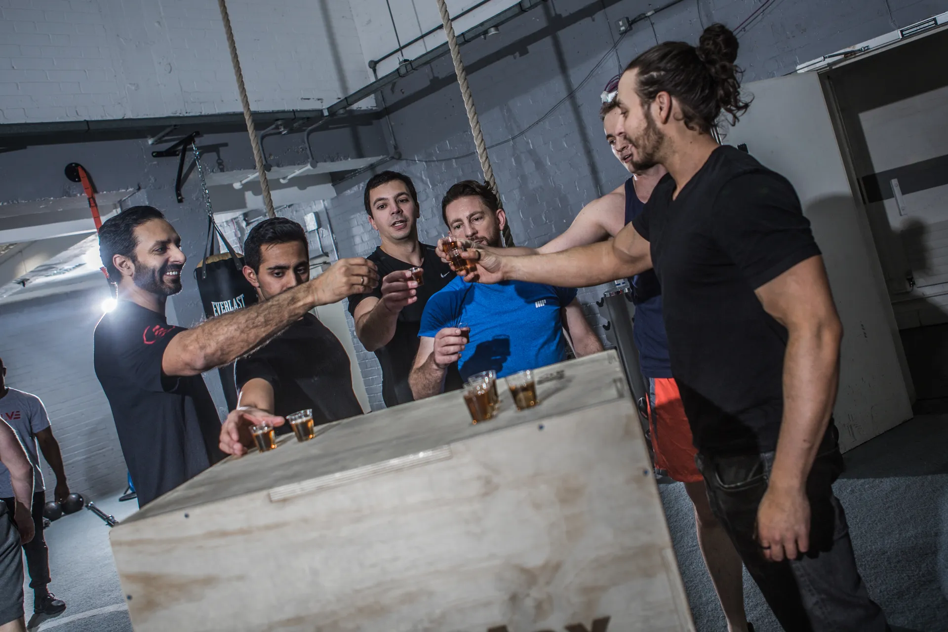 Evolve members training together in the Liverpool Street gym
