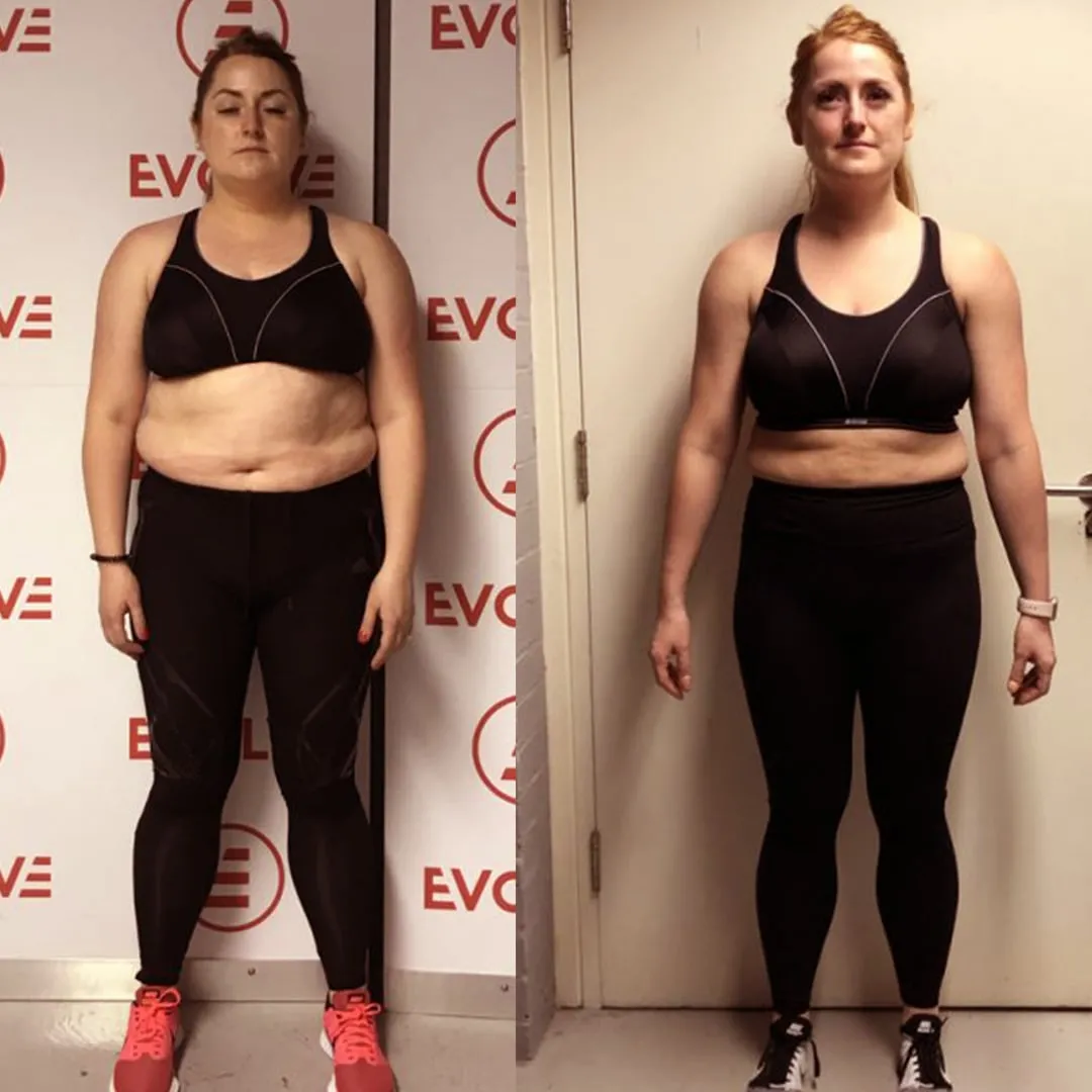 Julie C progress through Evolve coaching